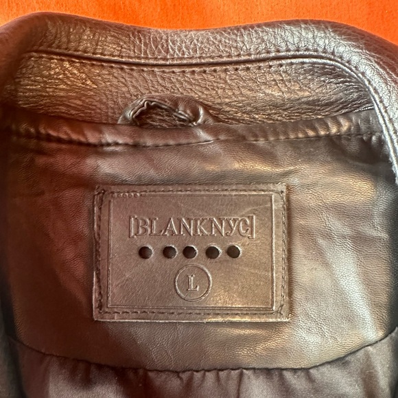 Women’s REAL LEATHER Jacket, BLANKNYC. Size L. Black. - Picture 3 of 7